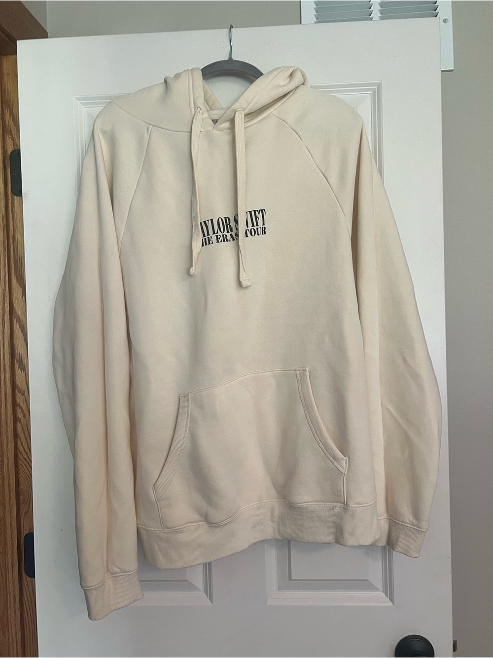 Taylor Swift Cream Crewneck Hoodie with Subtle Tour Logo